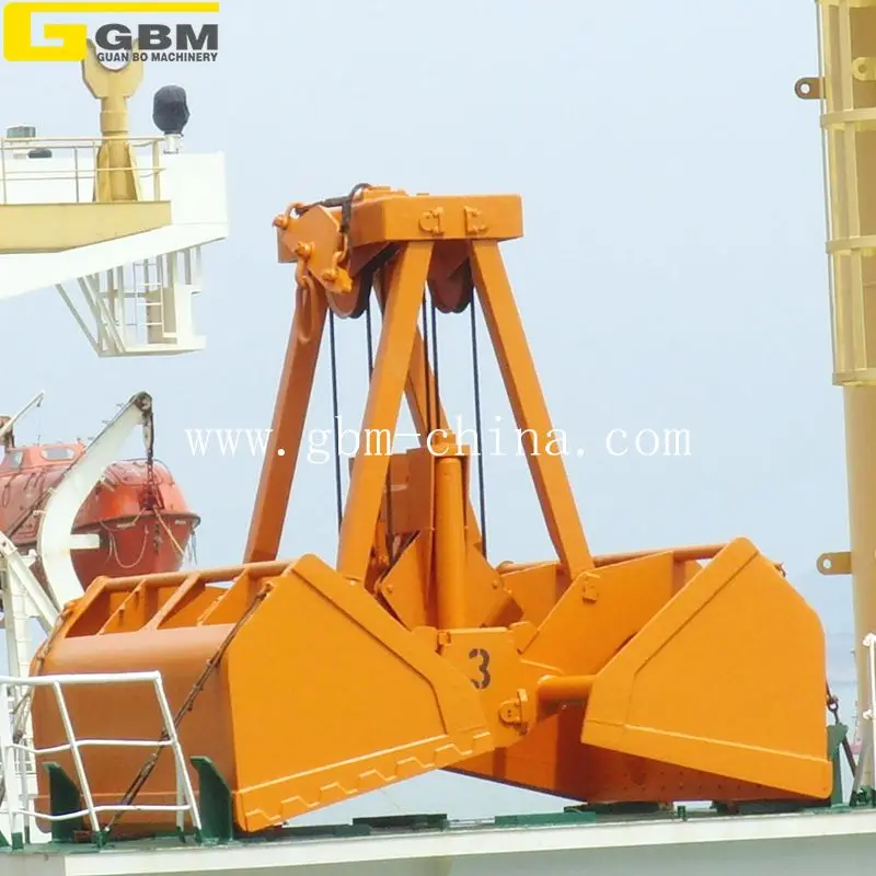 GBM brand 6- 12 CBM Wireless remote control grab crane grab bucket
