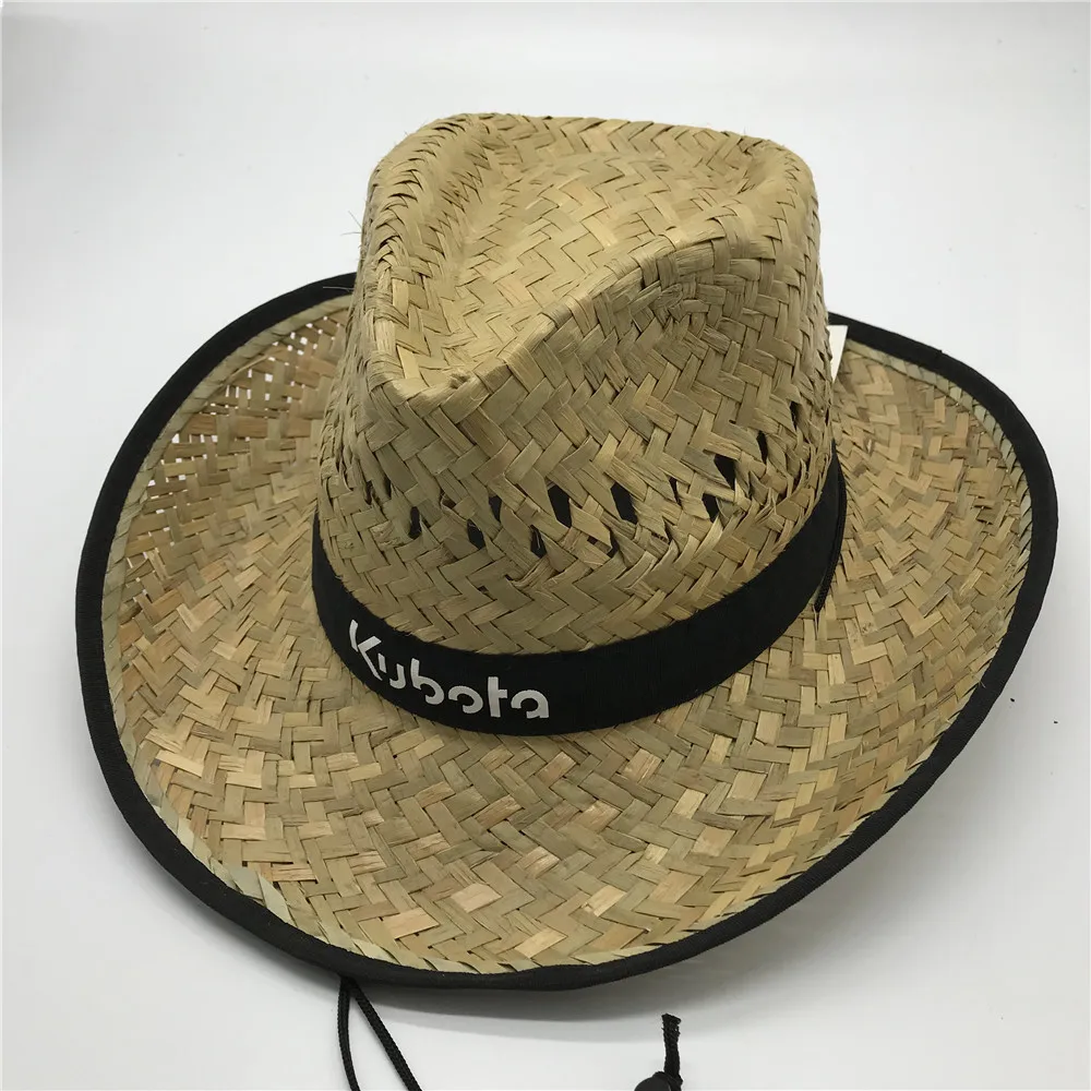
Retro Gradient Color Wholesale UV Sun Protection Straw Cowboy Hats 