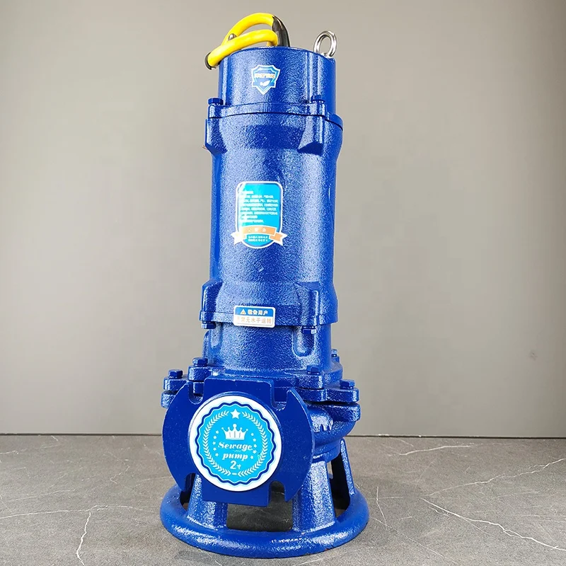 15m3/h 2.2kw popular centrifugal residential sewage grinder pump for waste toilet cutting knife submersible sewage pump in china
