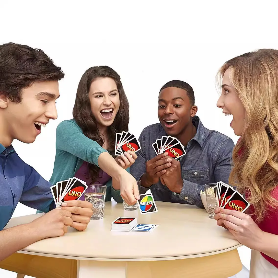 Hot Sale Family Gathering Multiplayer Board Playing Unos Game Cards