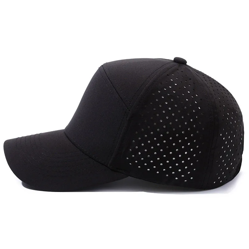 New High Quality Mesh Quick Drying Baseball Cap Seven Panel Sun Hat OEM Low MOQ Custom Logo Caps For Unisex