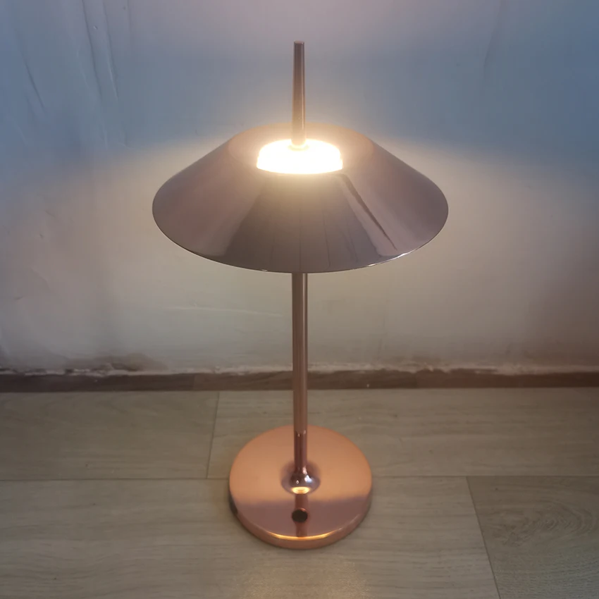 Modern Gold LED Table Lamp Dimmable Function Rechargeable Touch Sensor Wireless Desk Light Bar Restaurant Coffee Living Room