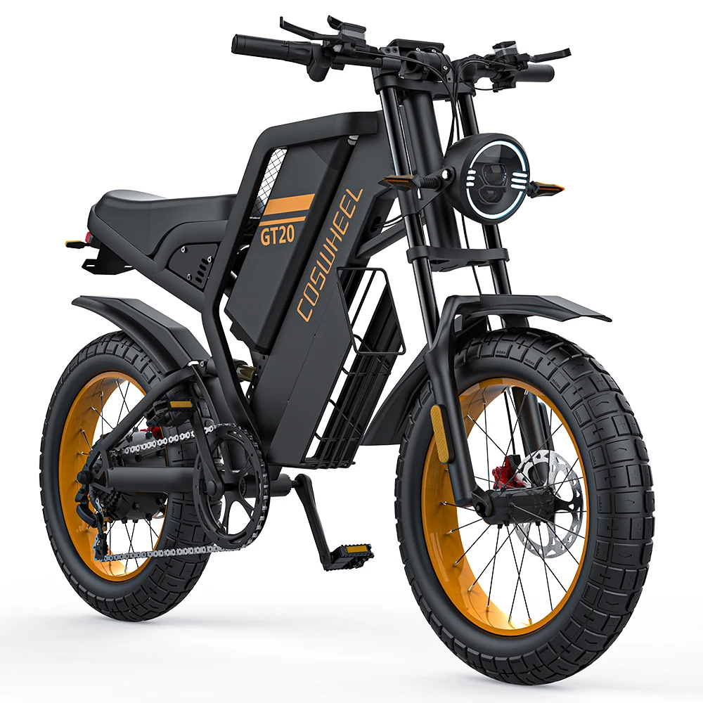 Coswheel GT20 с аккумулятором 48 В Прямая продажа завода 1500 Вт 180 мм двухдисковый масляный тормоз велосипед для грязи горный гибридный