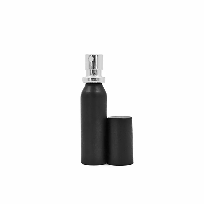 6ml Mini Matte Black Aluminum Aerosol Portable Metal Spray Bottle