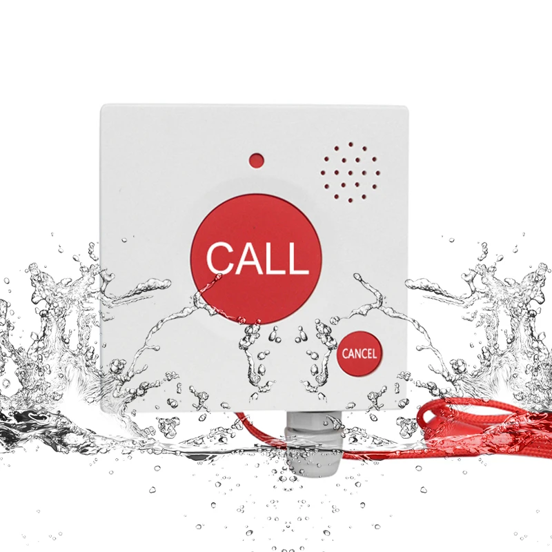 High Quality Wireless SOS Alarm Portable button IP 68 waterproof enclosure lanyard Emergency Calling housing