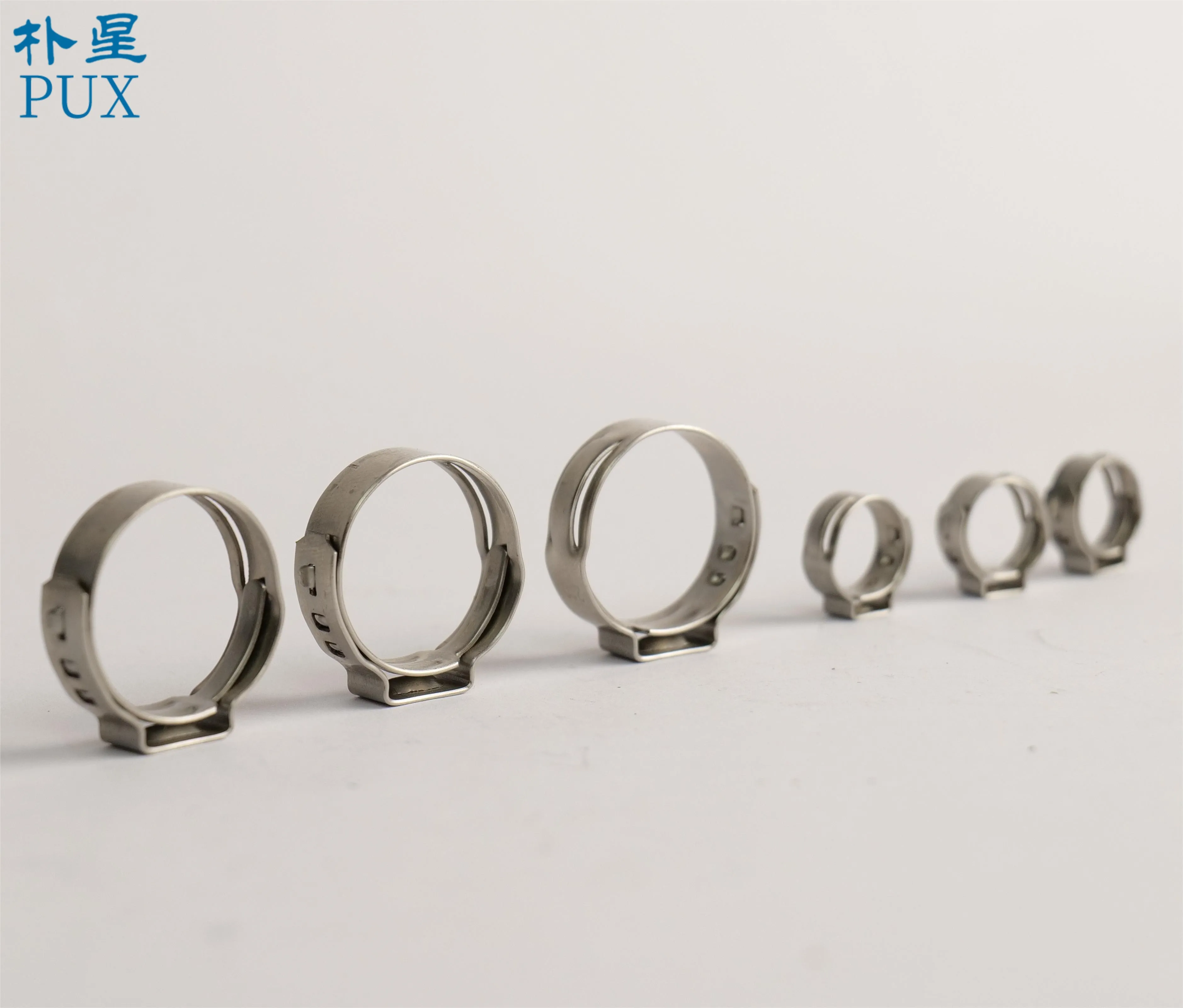 316 Stainless Steel Single Ear Hose Clamp, Durable and Rust Proof, 8-16mm, CE Certified, Suitable for Industrial Applications