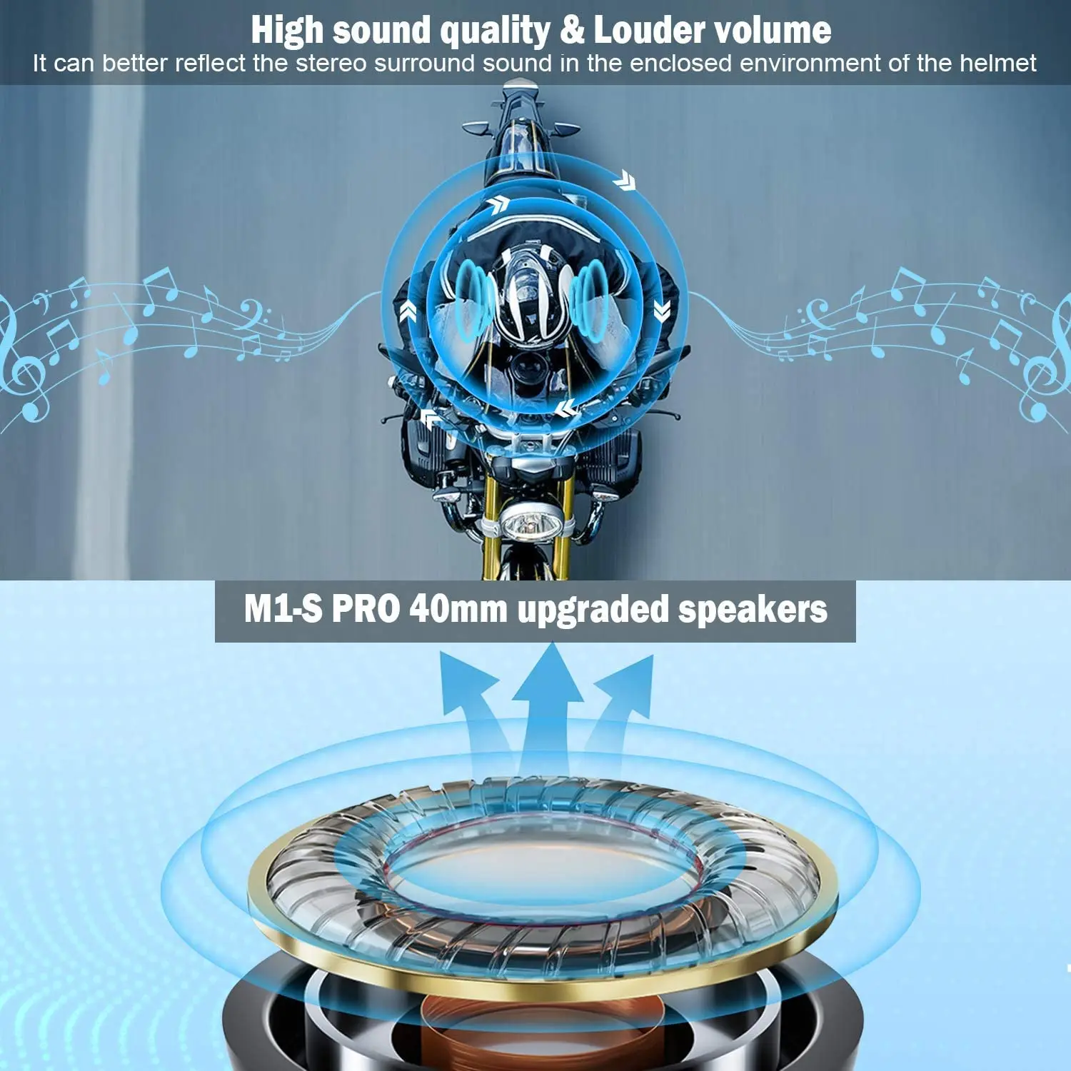 FODSPORTS M1-S PRO full duplex  earphone motorcycle radio headset audio full duplex motorbike bluetooth helmet intercom