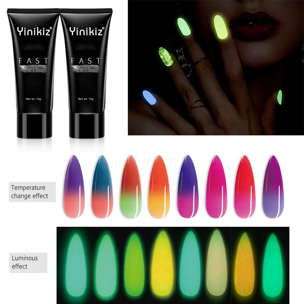 Private Label Acryicl Gel Nail Extension Set Exquisite Gift Box Dropshipping Poly Nail Gel Kit