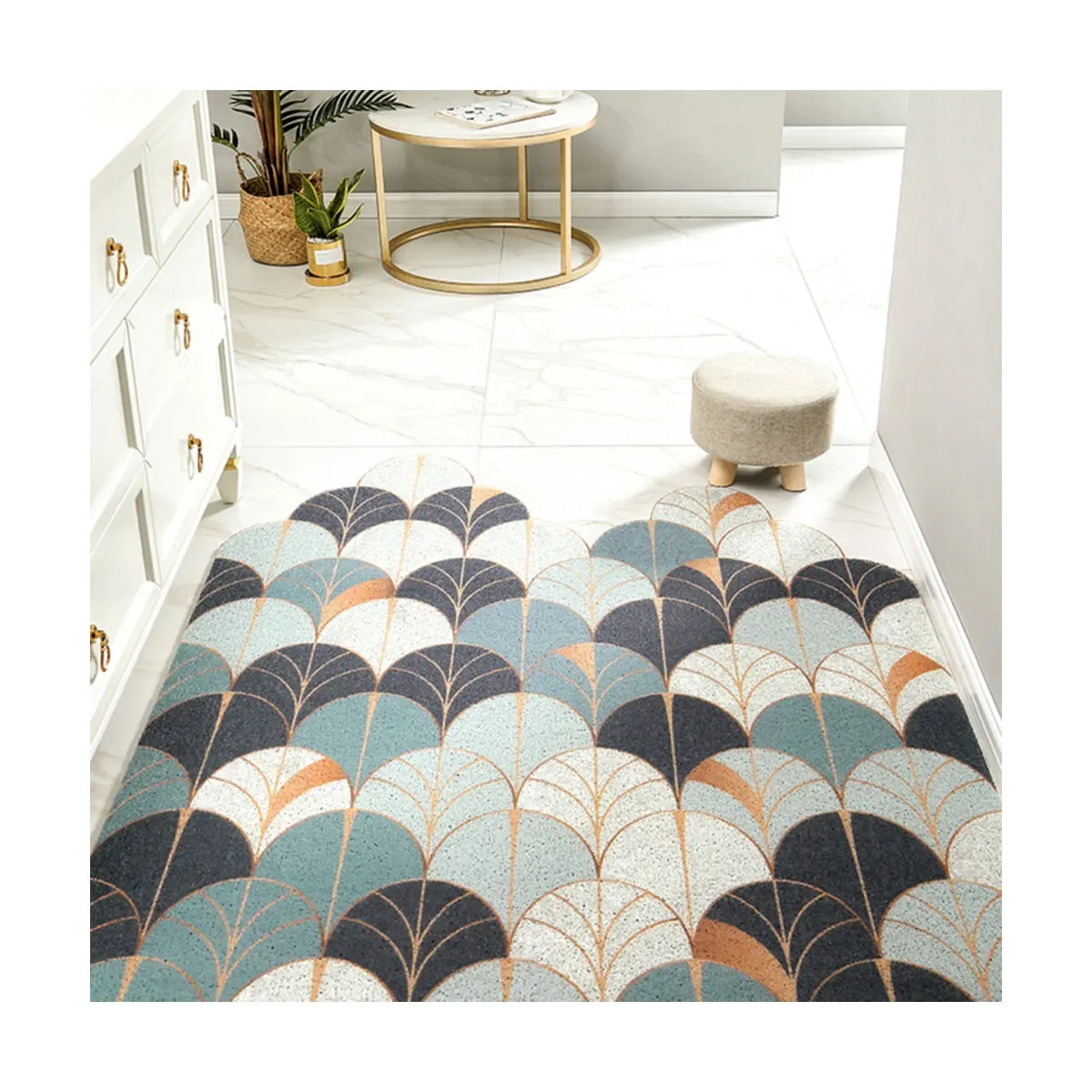 Anti Slip Custom Welcome Logo Print Bathroom Mat Enter Room Indoor and Outdoor PVC Floor Mat