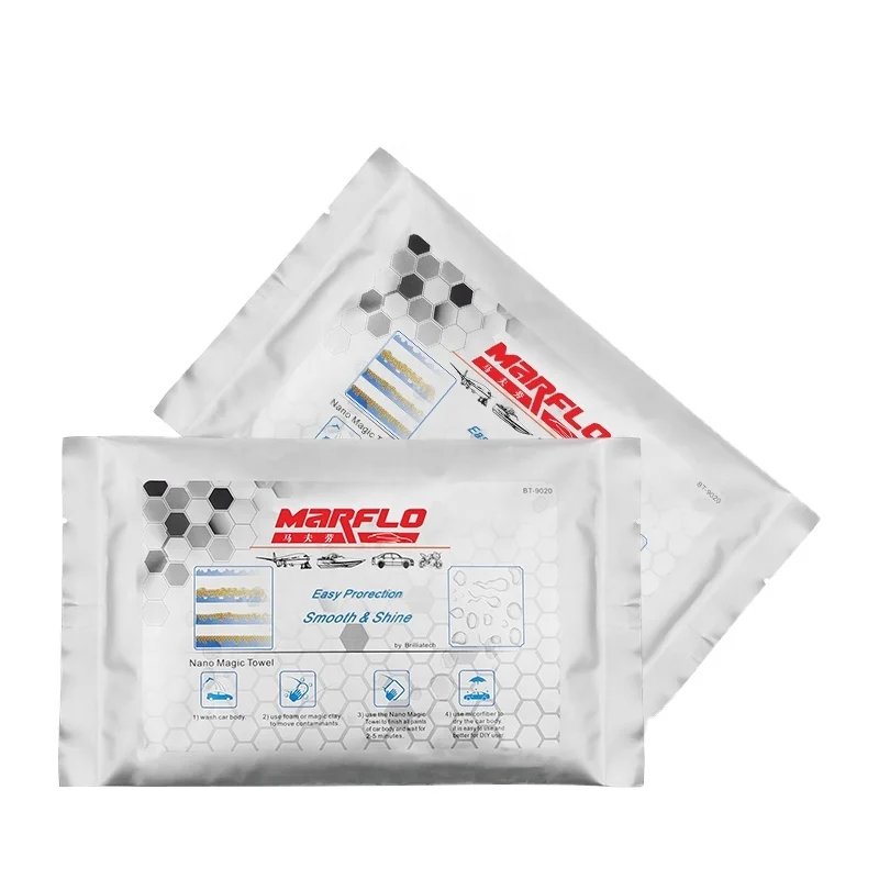 10 шт/упаковка Marflo Nano триста двадцать пять миллилитров (для полировки автомобиля очистки краски ткань бриллиантовые кусочки из кристального материала автоматическая стиральная буферное полотенце BT-9020