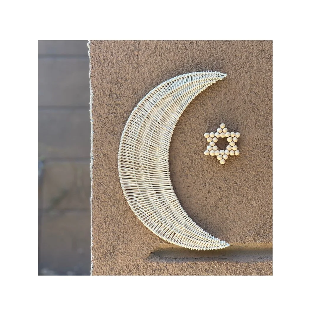 Custom Accept Order Moon Wall Decoration Handmade Eco Friendly Cheap Price Low MOQ Best Seller From Vietnam Top Grade Quality