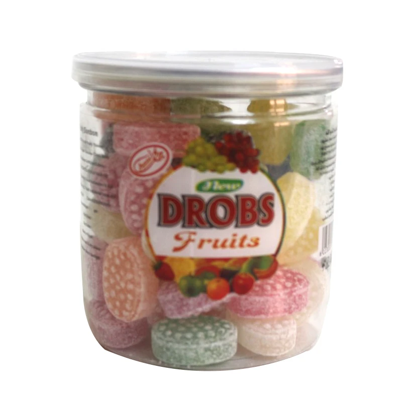
Professional Supplier Fruit Bonbon Sugar Coated Colorful Rubber Gummy Candies 