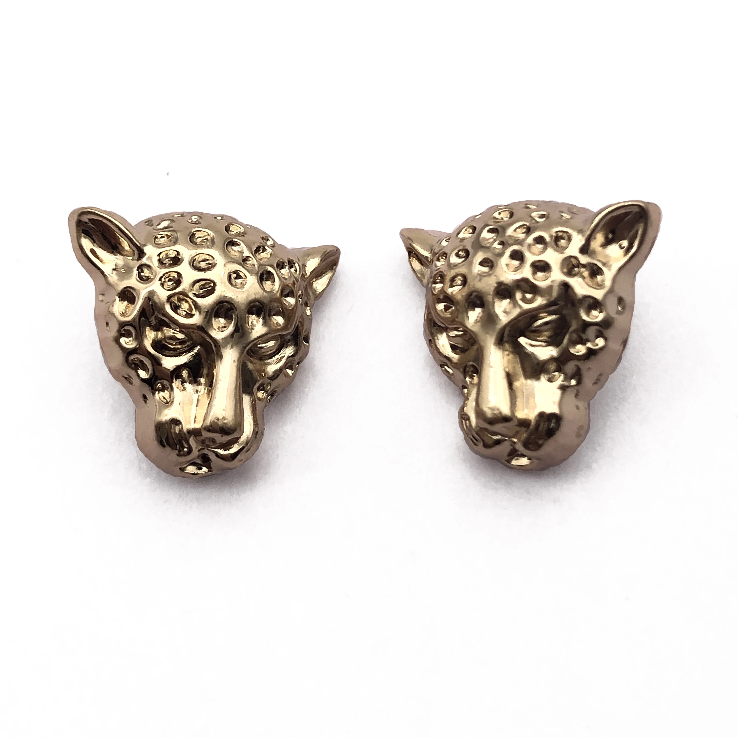 Custom made design Zinc Alloy gold logo embossed metal sewing accessory garment blazer suit coat shank button