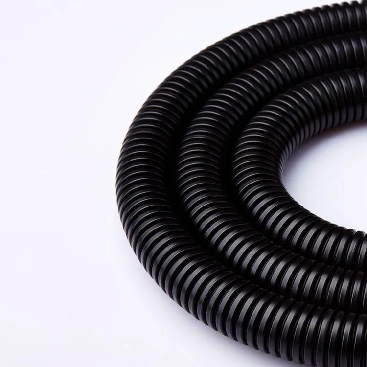 PP Flexible Split Tubing Perforated Drainage Plastic Corrugated Cable Wire Electrical Pipe