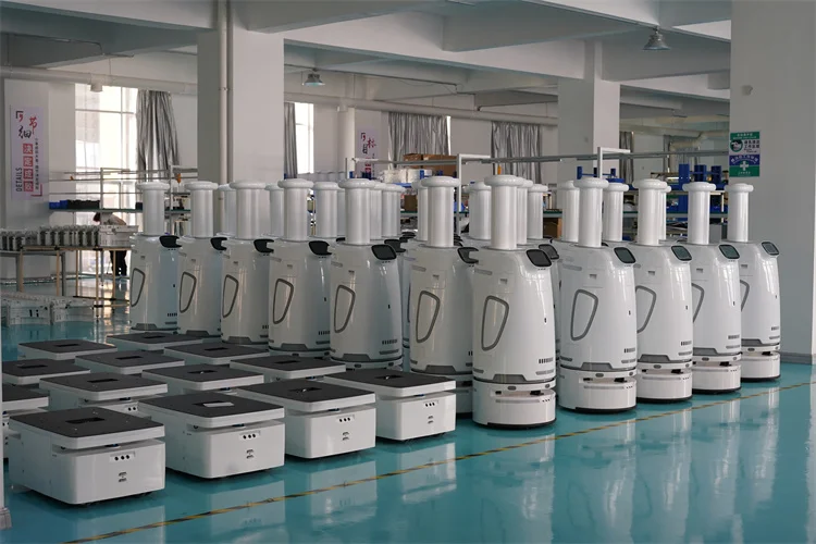 2024 Hotel Robot Waiter Intelligent Supplier Remote Control Restaurant Autonomous Delivery Food Serving Talking Go Lift Robot