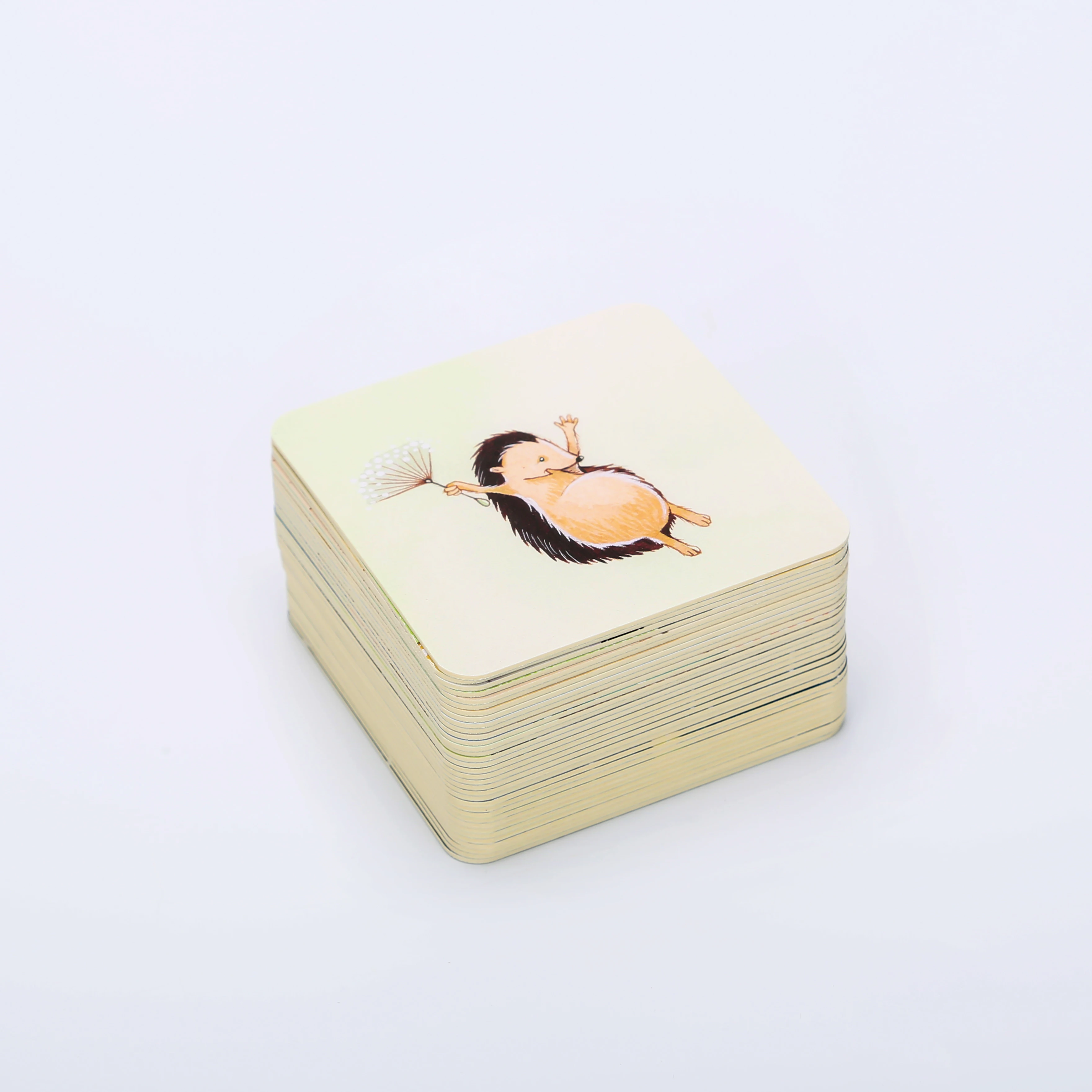 Custom Design Kids Alphabet and Numbers Learning Pocket Flash Playing Cards For Children