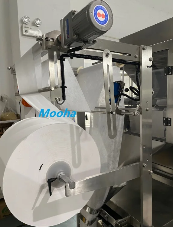 Full Automatic Vertical Coffee Beans/Peanut/Cashew Nut Granule Packaging Machine 4 Weighing Heads Particle Bag Packer