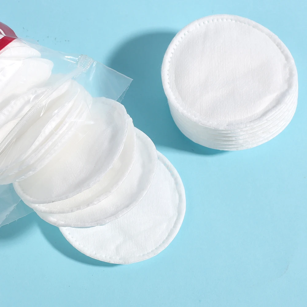 Individual customized printing pure fabric cotton pad beauty center accessories organic cotton pad cosmetic gift cotton pads