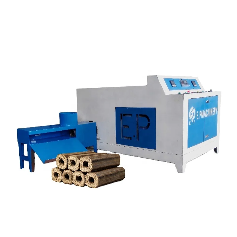 Palm Husk Powder Saw Dust Biomass Energy Fuel Production Equipment Line Sawdust Wood Briquettes Charcoal Making Machine