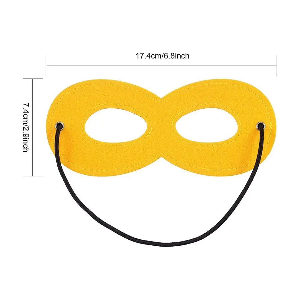 Zhongrun Felt Hero Eye Masks Cosplay Masks for Christmas Birthday Party