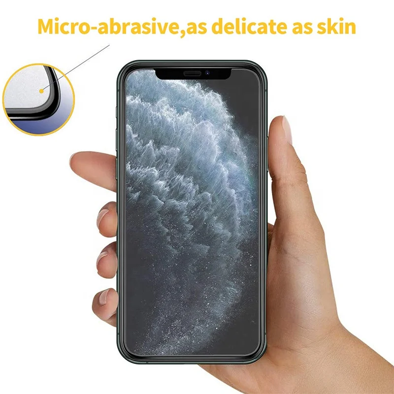 Matte Screen Protector for iPhone, ZIFRIEND 2.5D 0.33mm Anti Glare Full Coverage Anti Scratch, Bubble Free Tempered Glass