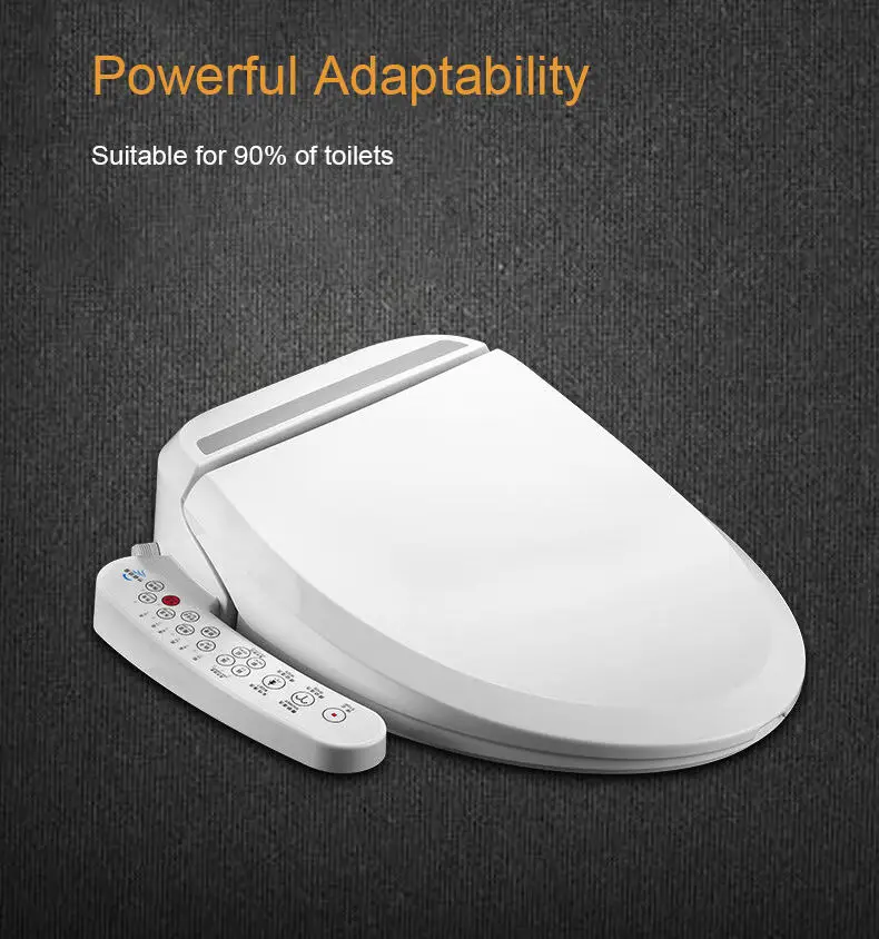 Luxury Top Grade PP Plastic Soft Close WC Flushable Automatic Electric Wall Hang Auto Open Toilet Seat Covers