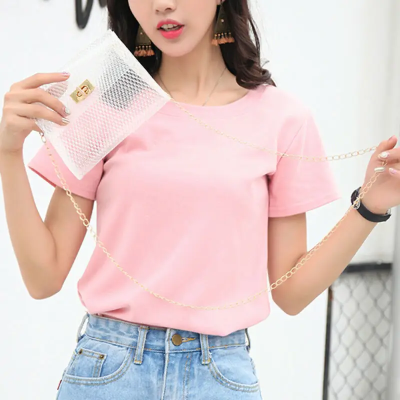 New Women PVC Clear Chain Cross Body Bag Tote Transparent Shoulder Handbag Purse