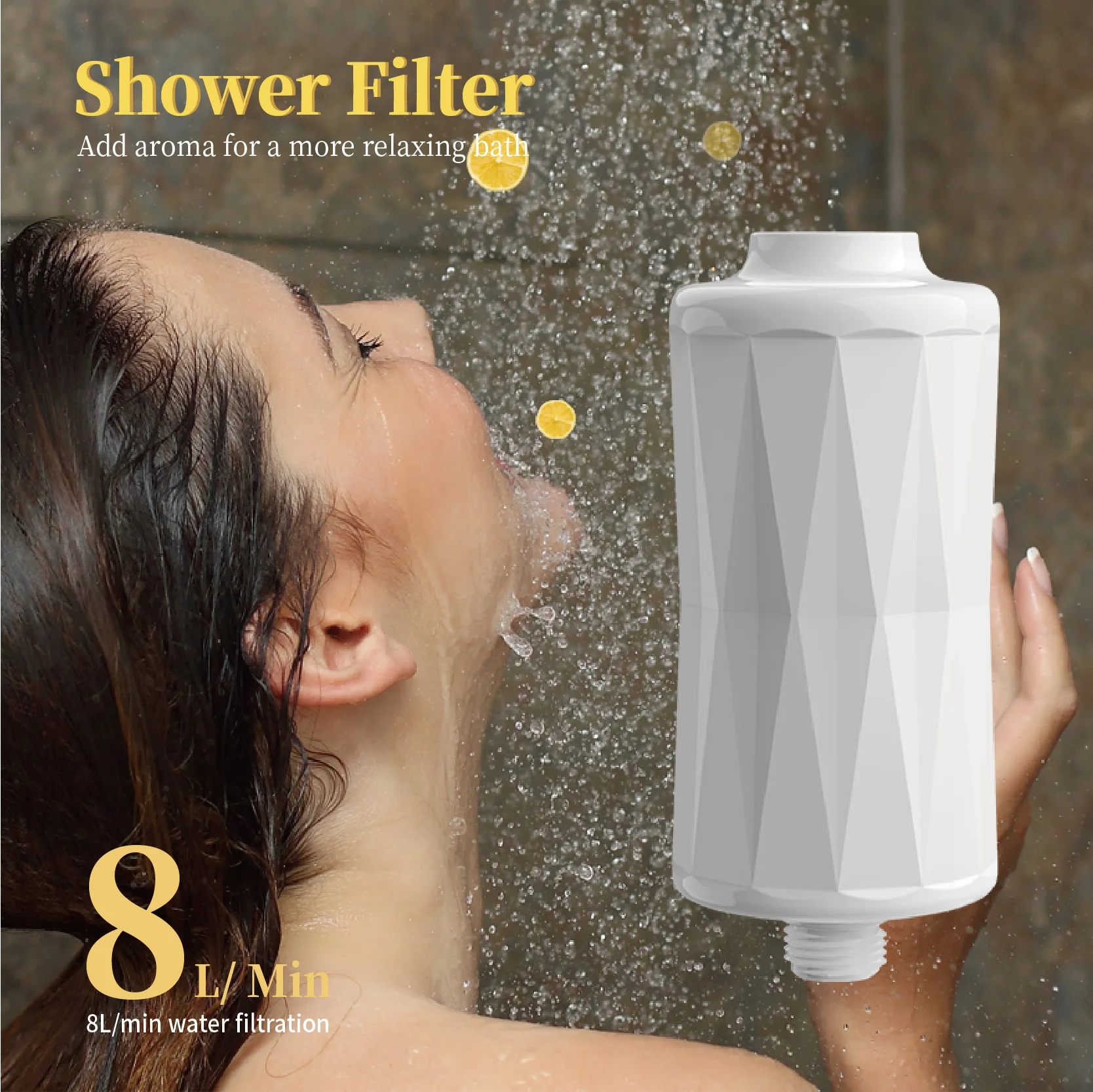 customized formula shower filter kdf55 maifan stone charcoal  filtered shower head balls