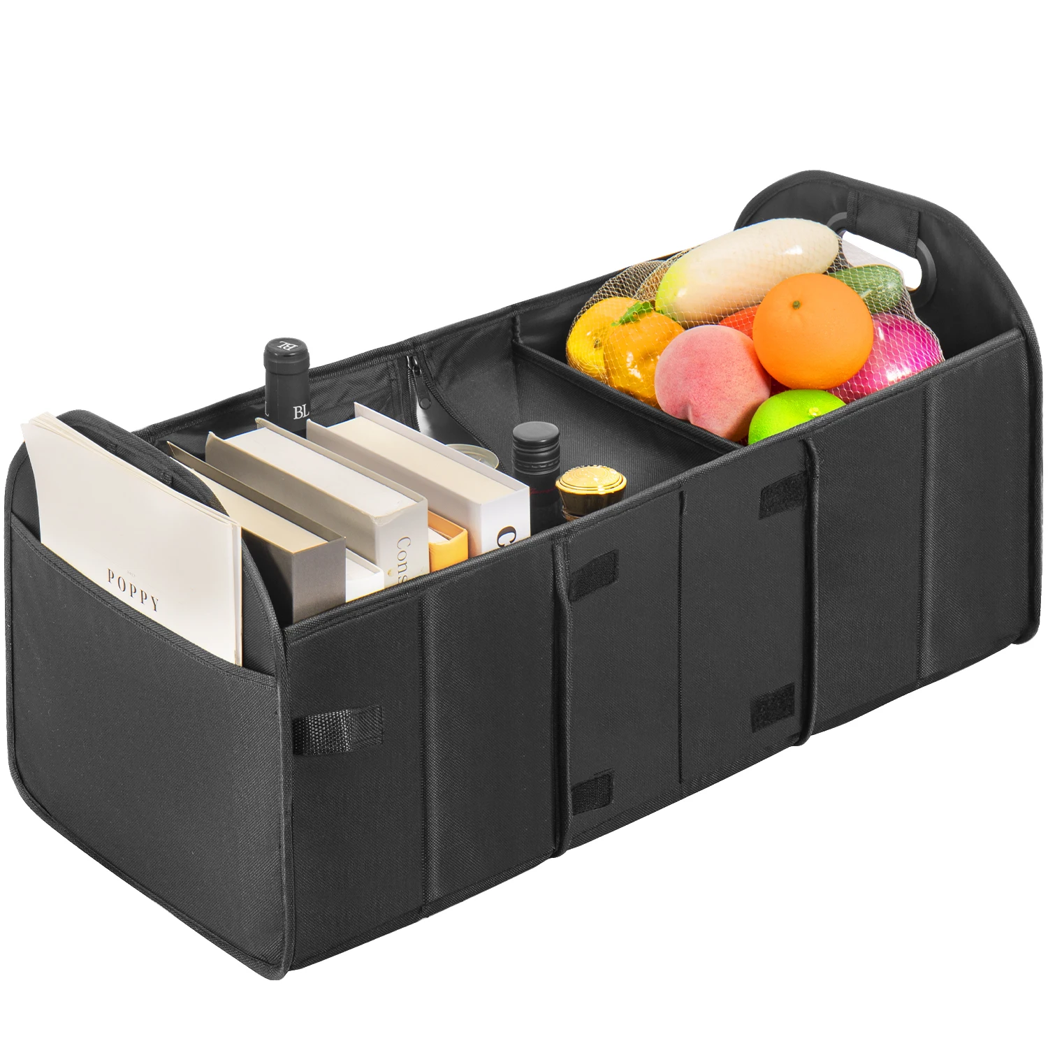 Portable folding oxford car storage box vehicle storage bag boot organizer collapsible