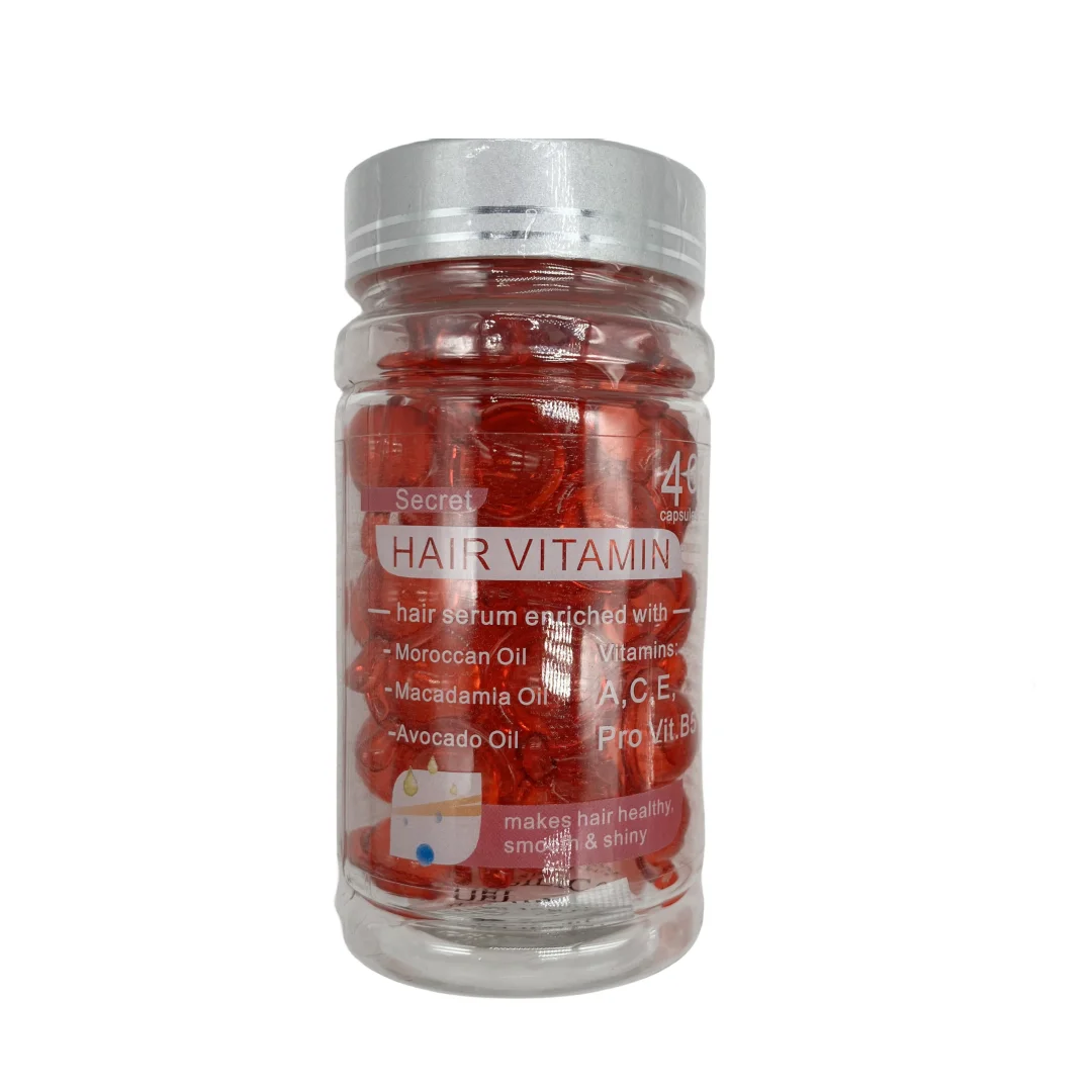 Hot Sale Private Label Organic Hair Treatment Capsule Serum Hair Care Smooth Vitamin Hair Oil Capsules