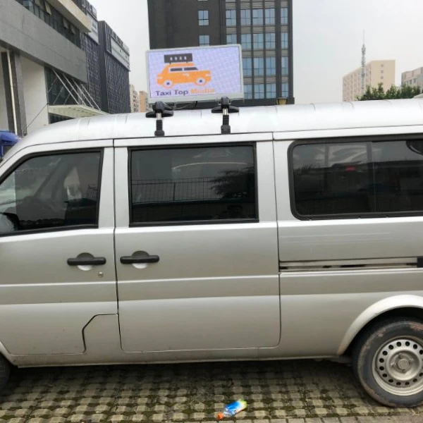 New design LEDbow Taxi top LED display(Double side) with aluminum structure and smart control system