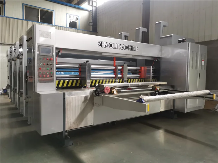 Series automatic printer slotter machine corrugated carton box printing slotting pizza box making machine