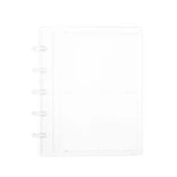Customized Frosted Clear 5/7 inch Disc Bound Sticker Storage Album for collecting sticker