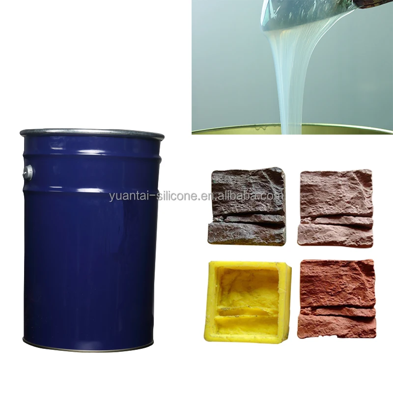 RTV-2 полупрозрачные силиконовой резины жидкости для культуры камня цемента гипса пресс-форм