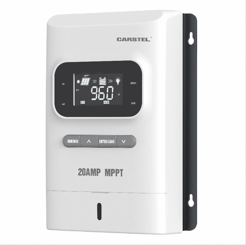 Factory LCD Display MPPT Solar Charging Controller 20Amp Compatible with STD GEL AGM CAL LiFePO4