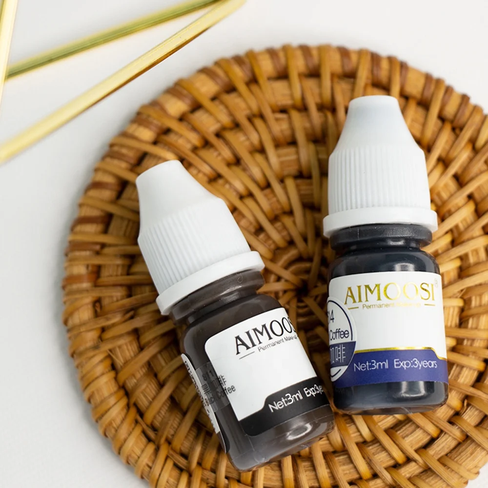 Organic Sample Ink 35 Colors Eyebrow Lip Permanent Makeup PMU Tattoo Ink Microblading Pigment