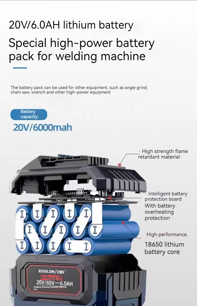 Manual Lithium DC Metal Arc Welder Wireless Design Convenient portable aluminum welding machine
