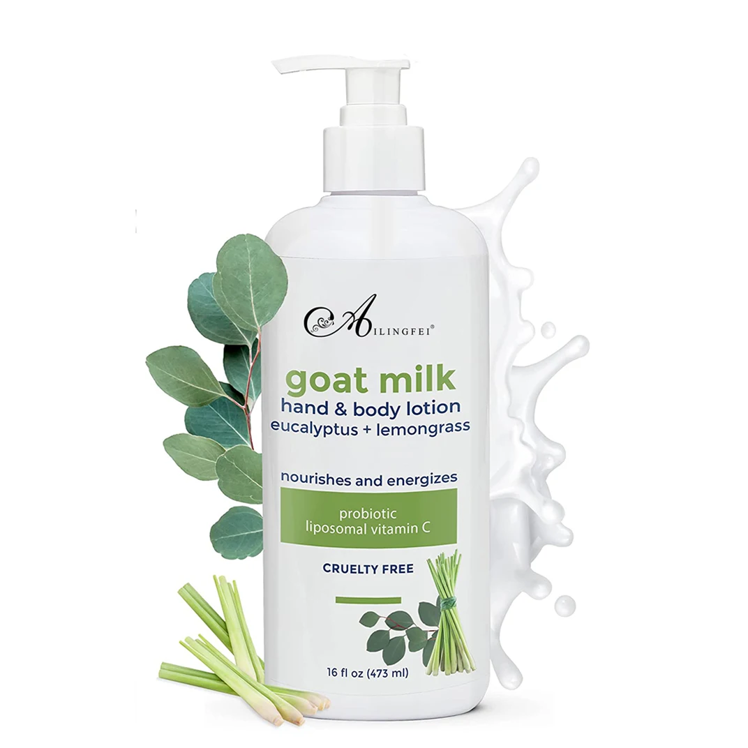 Moisturizing Goat Milk Hand & Body Lotion Private Label Natural Customized Package Adults Female Moisturizer 3 Years OEM/ODM