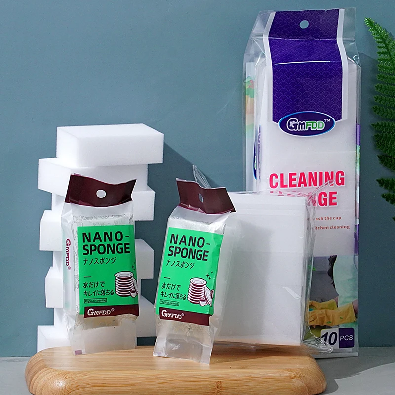 High quality Melamine Foam nano Sponge eraser sweeping floor scrub Household cleaning White Magic Sponge Factory wholesale