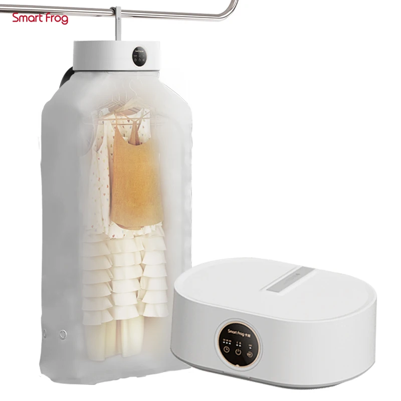 smart frog hot Air Airer Laundry Hanger UV Baby Cloth Other Compact Portable Mini Machine Electric Clothes Dryers