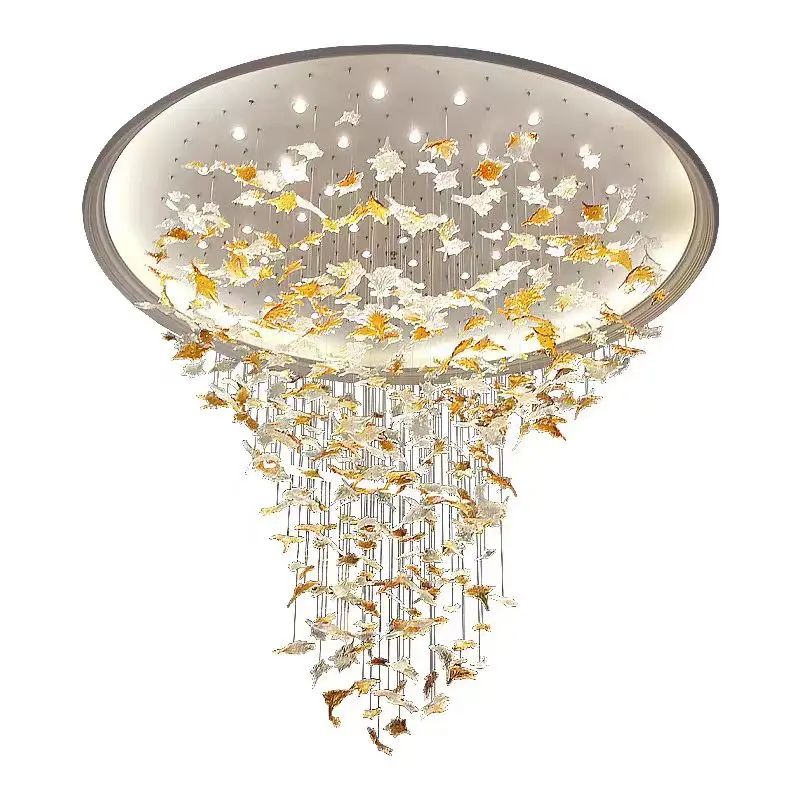 Люстра из кленового листа