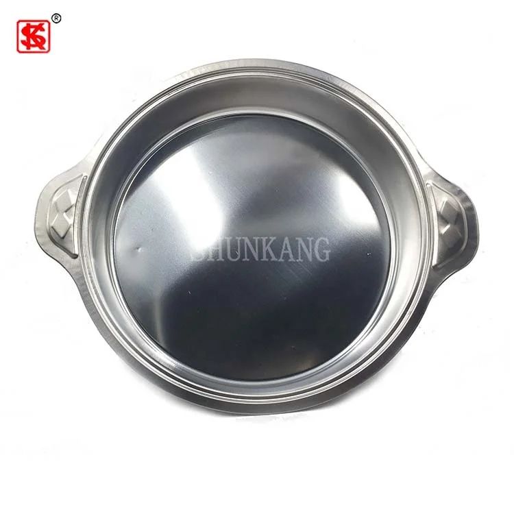 Hotel Stainless Steel buffet serving dish cheap Round chafing dish with lid