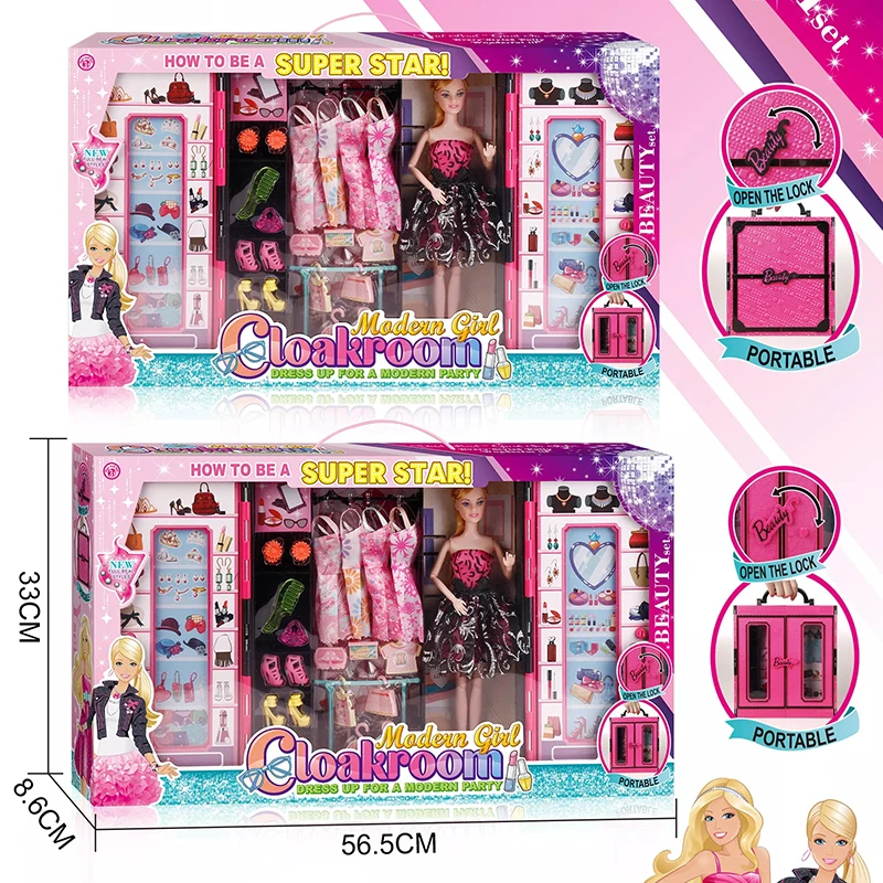 Лидер продаж детские игрушки модная Кукла для девочек 11 5 дюйма гардероб принцесса набор модных кукол с аксессуарами