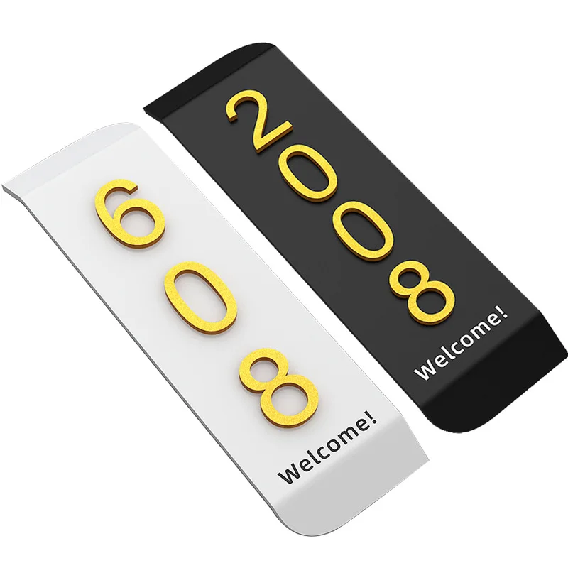 Brass House and Room Number Plate Private Organizational Plate for Home Hotel or Homestay