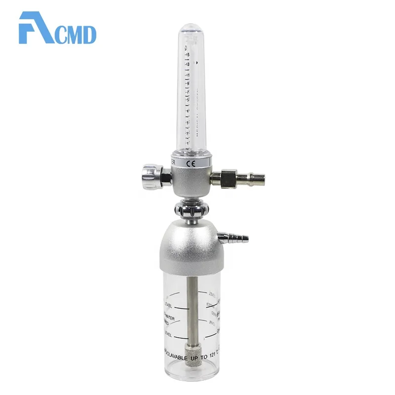 ACMD Hospital 0-15PLM Oxygen Flowmeter with Humidifier with Diss Inlet Adapter
