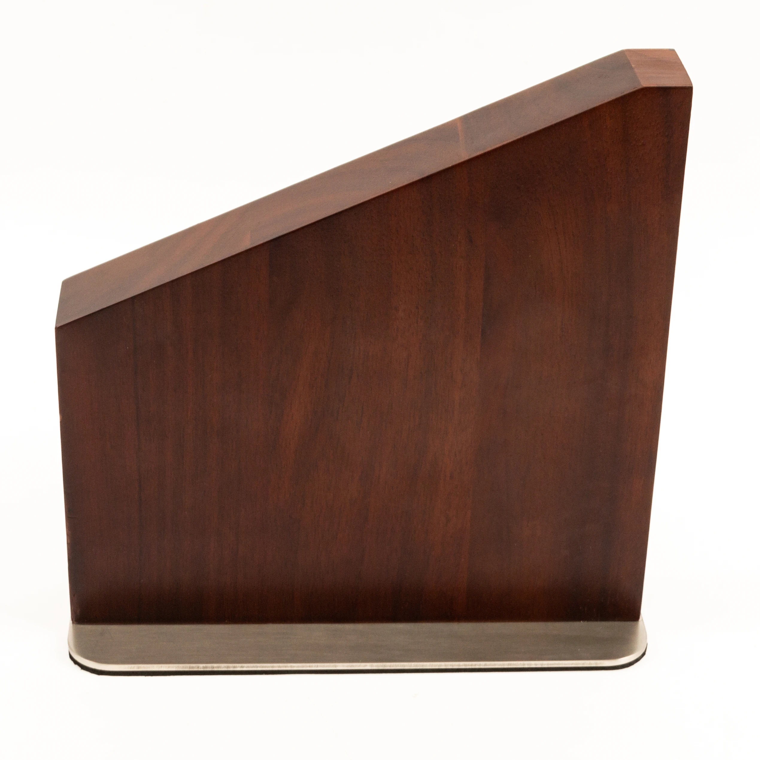 2023 Hot Sell Useful Kitchen Tools Wooden Dark Color Strongest Powerful Magnetic Knife Holder Block Stand for Kitchen Tabletop