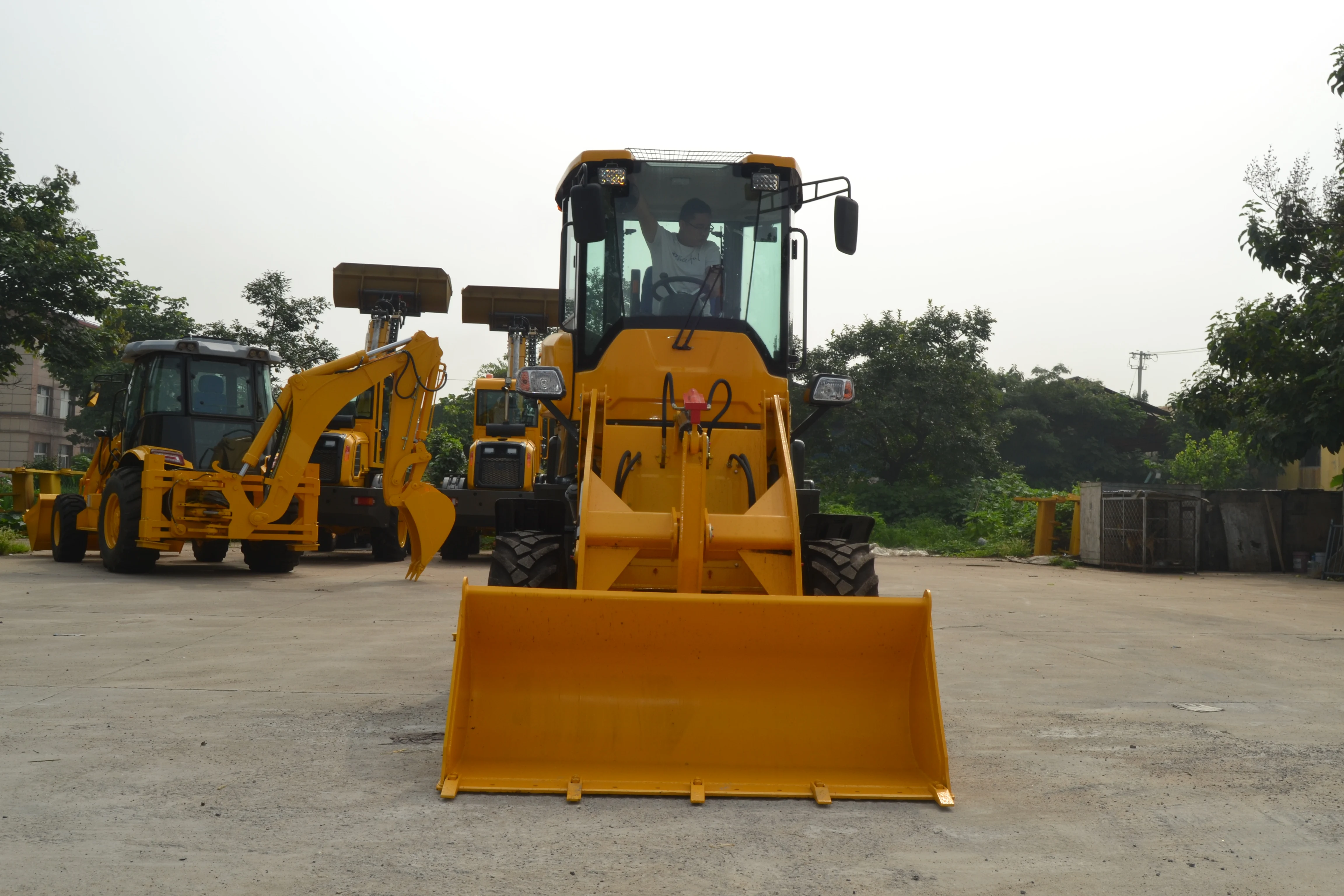 Wz15-10 4wd backhoe loader excavator mini tractor with loader and excavator hydraulic breaker excavator backhoe loader