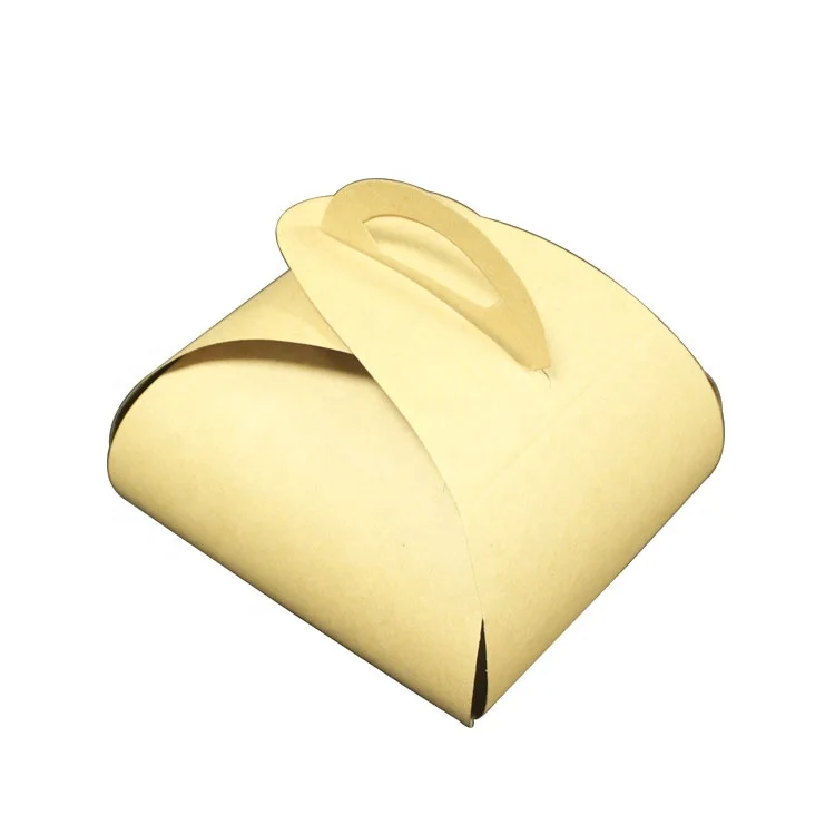 round Food Grade Disposable Cake Box for Dessert Baking Container Stamping Embossing Varnishing Printing Handling Blister Use