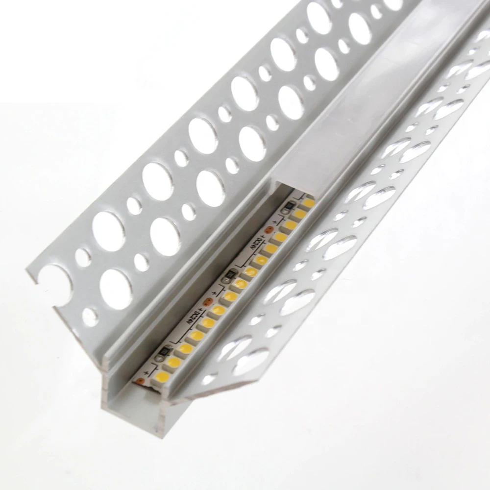 Factory directly plaster aluminum extrusion 4425 LED channel inside corner LED aluminum profile for drywall