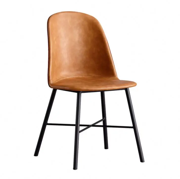 Стул для обеденного стола в стиле ретро, домашний, черный, Ореховый, современный минималистичный стол для ведения переговоров